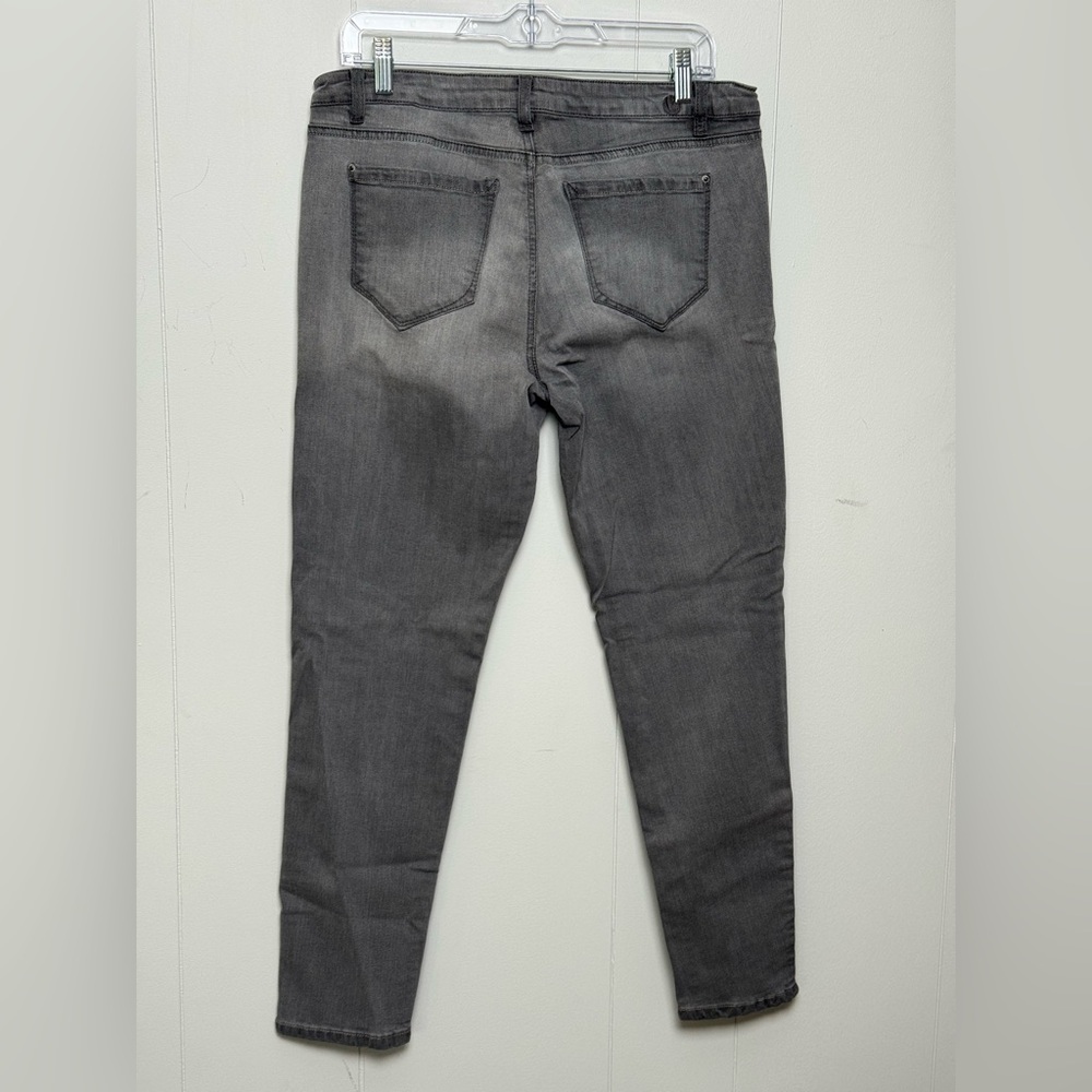Kensie Women’s Knockout Skinny Mid Rise Charcoal Denim Jeans Size 12/31 - Picture 2 of 8